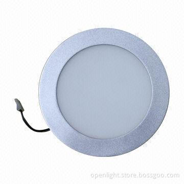 LED Downlight with 8-inch, 12W Power, Silver/White Frame, 12mm Thickness with CE, RoHS, TUV, UL Mark